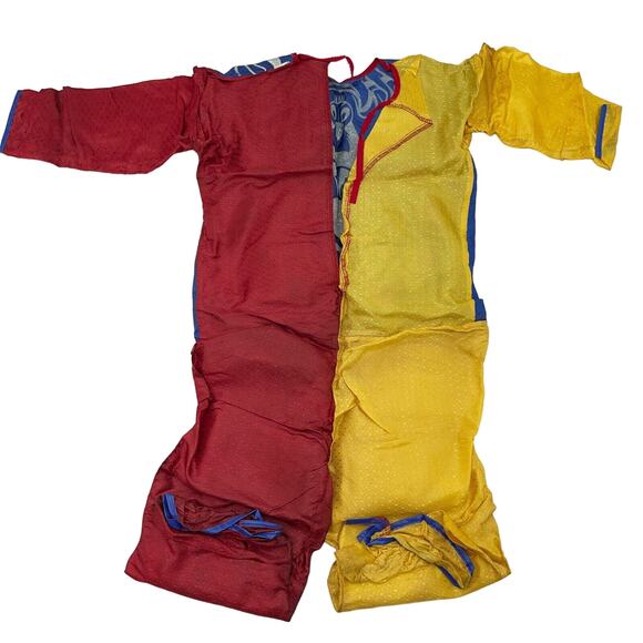 1960s Ben Cooper Koo Koo the Clown Costume Medium 8–10 Magic-Glo No Mask - Picture 4 of 11